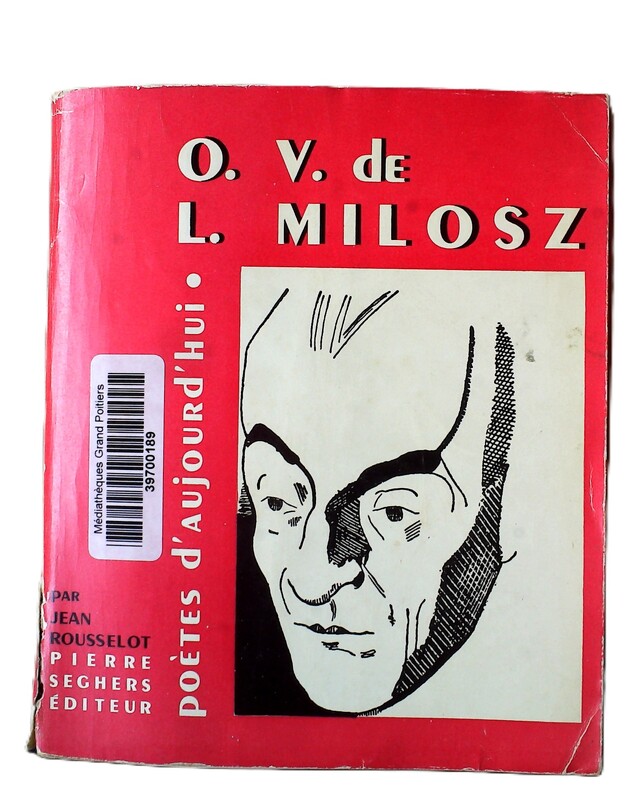 Milosz 1949 - Photo Médiathèque municipale de Poitiers